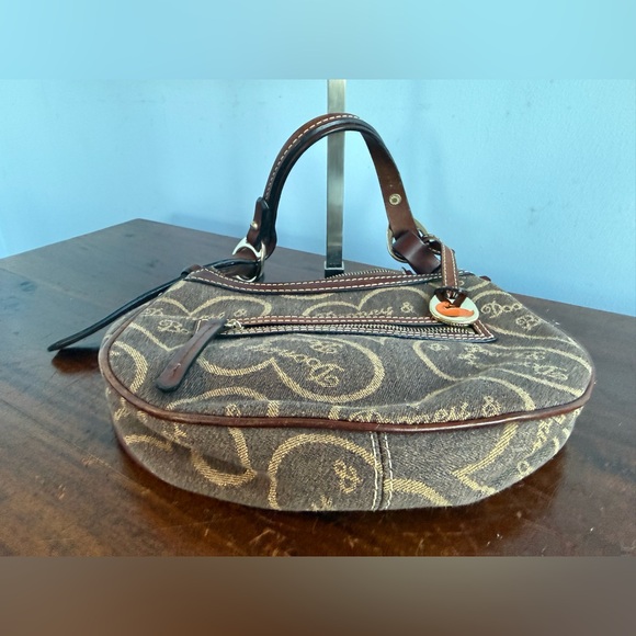 Dooney & Bourke Brown Heart Shoulder Bag - Picture 9 of 9
